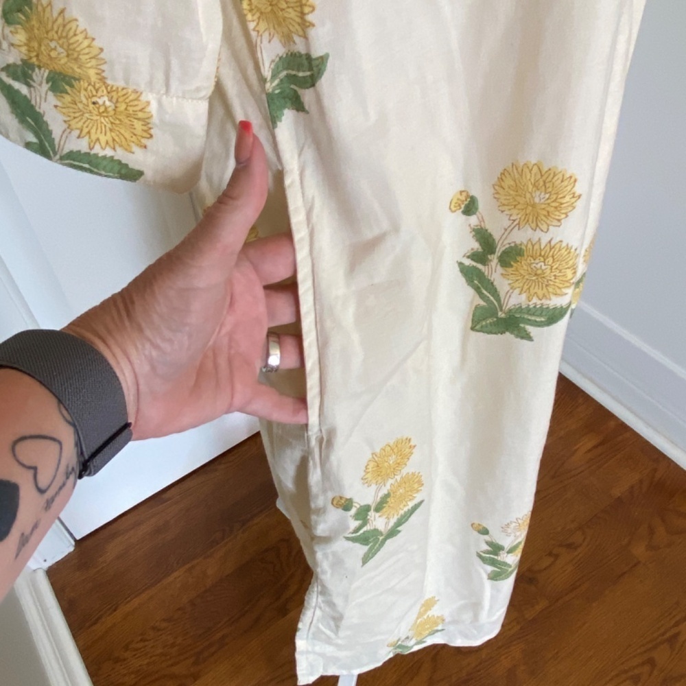 All In The Detail Brianna Floral shirt Dress Light yellow 33435 - Picture 4 of 12